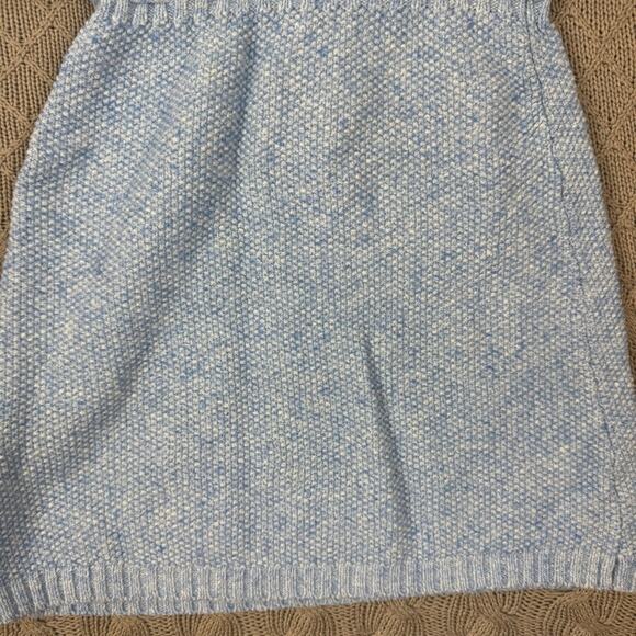 Hanna Andersson All is Calm Blue Heather Short Sleeved Sweater Dress 5 - Picture 11 of 11